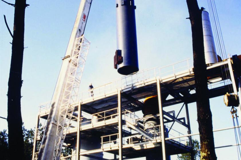 Construction du site d'ADA. 1995-1996, Ville de Tarnos